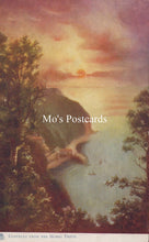 Load image into Gallery viewer, Vintage-style painting of a landscape with a house on an island 
