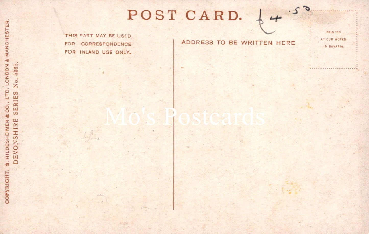 Vintage postcard with text 