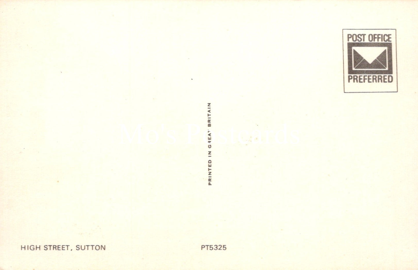 Back of a letter with 'Post Office Preferred' stamp and address details on a beige background