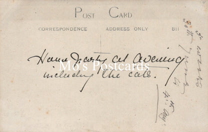 Vintage postcard with handwritten text 
