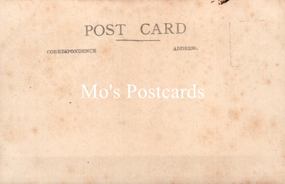 Vintage-style postcard on a beige background