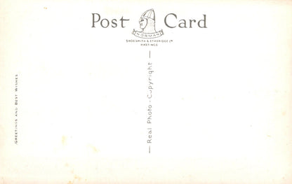 Blank postcard with 'Post Card' branding and text on a light background