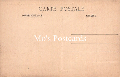 Vintage-style postcard with 'Mo's Postcards' branding on a beige background