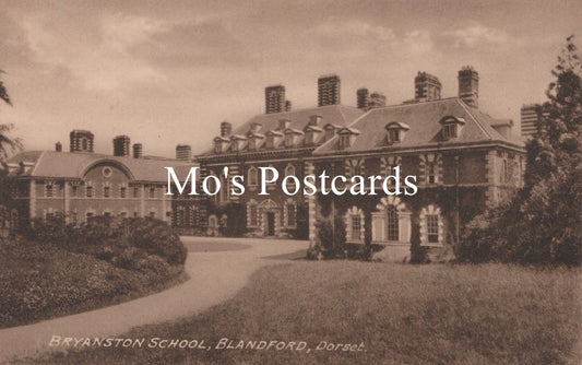 Vintage-style image of a school building 