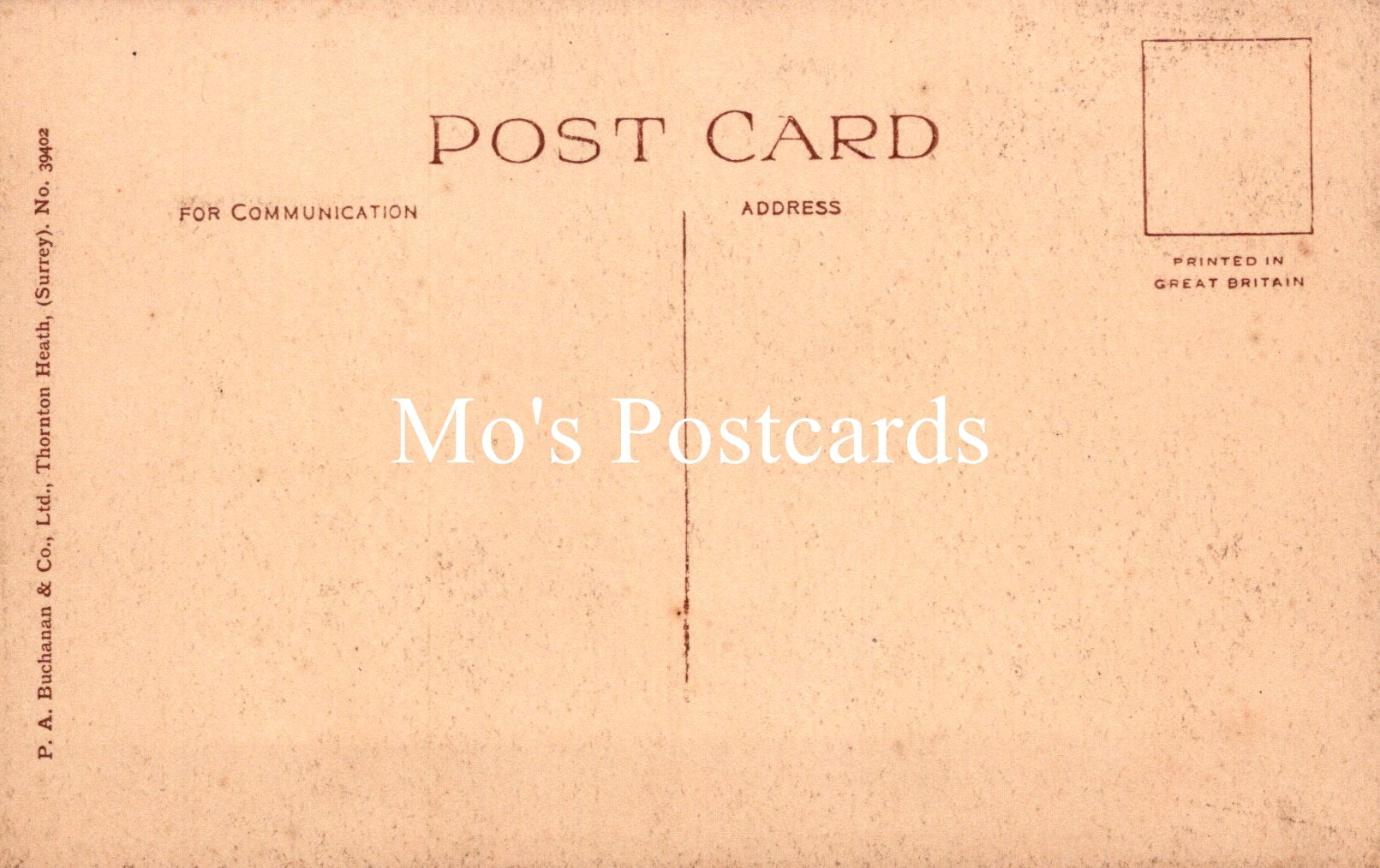 Vintage-style postcard on a beige background