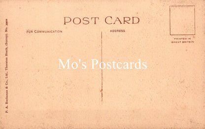 Vintage-style postcard on a beige background