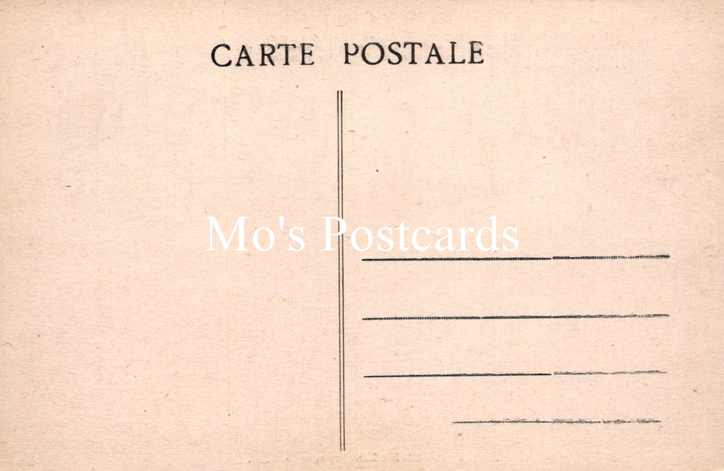 Vintage-style postcard with 'Carte Postale' text  