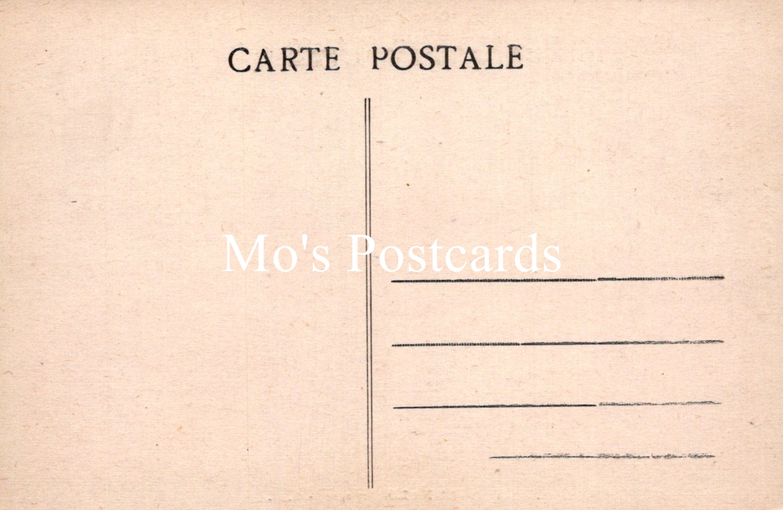 Vintage-style postcard with 'Carte Postale' text  