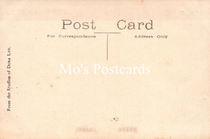 Vintage-style postcard on a beige background