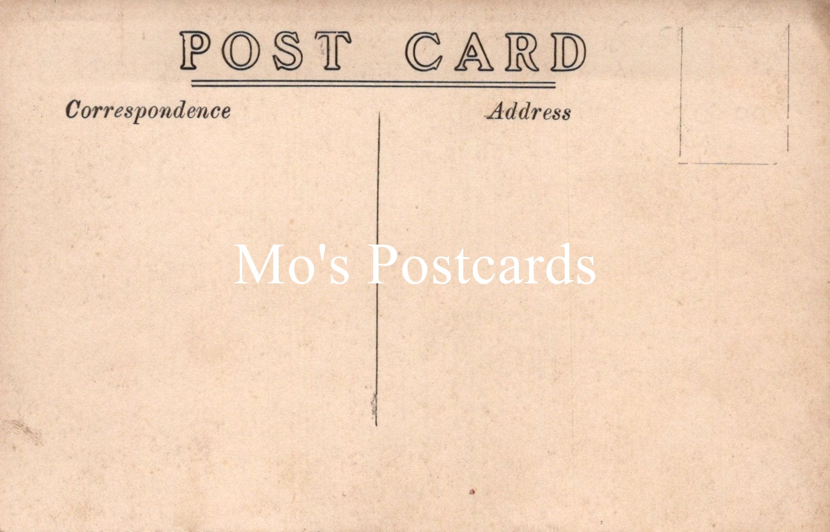 Vintage-style postcard on a beige background