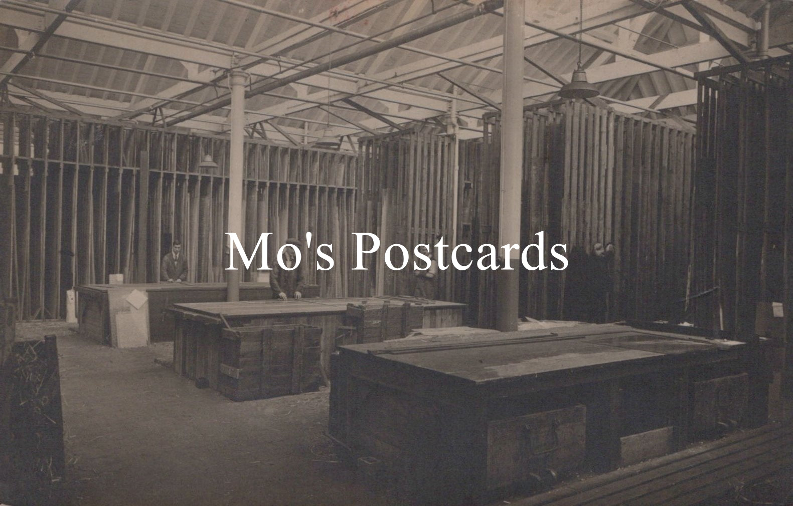 Social History Postcard - Industry, Workers Inside a Large Warehouse  SW19715