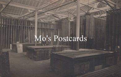Social History Postcard - Industry, Workers Inside a Large Warehouse  SW19715