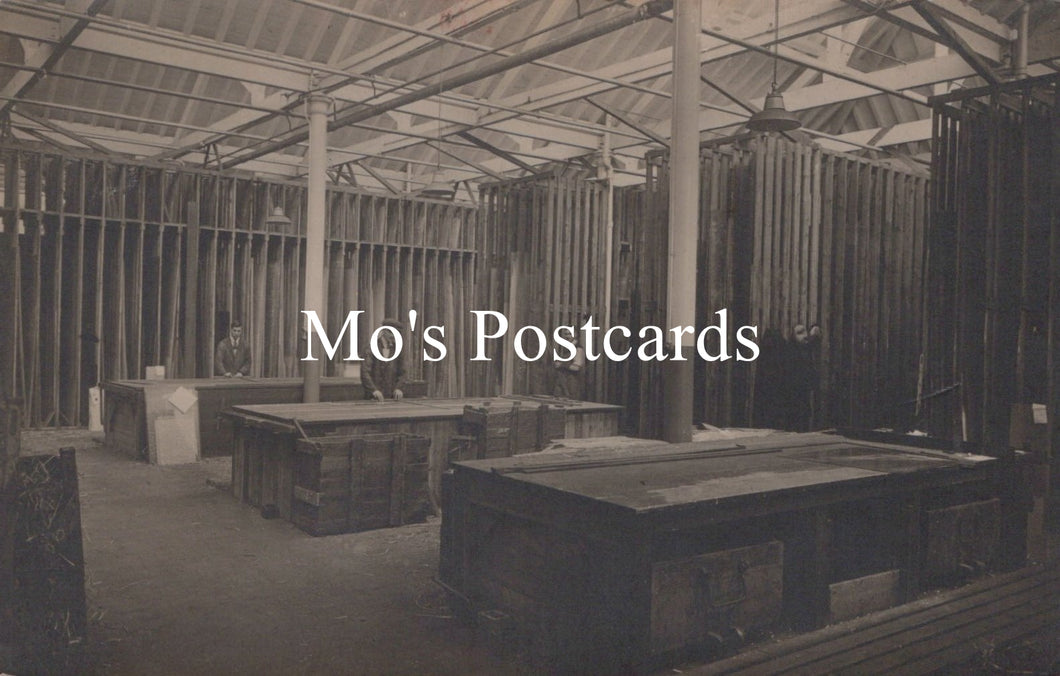 Social History Postcard - Industry, Workers Inside a Large Warehouse  SW19715