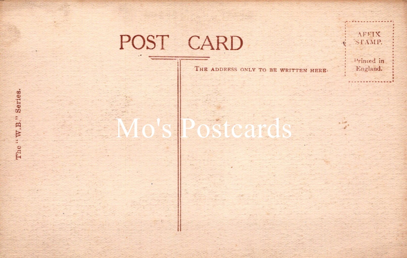 Vintage-style postcard with a beige background