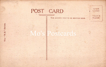 Vintage-style postcard with a beige background