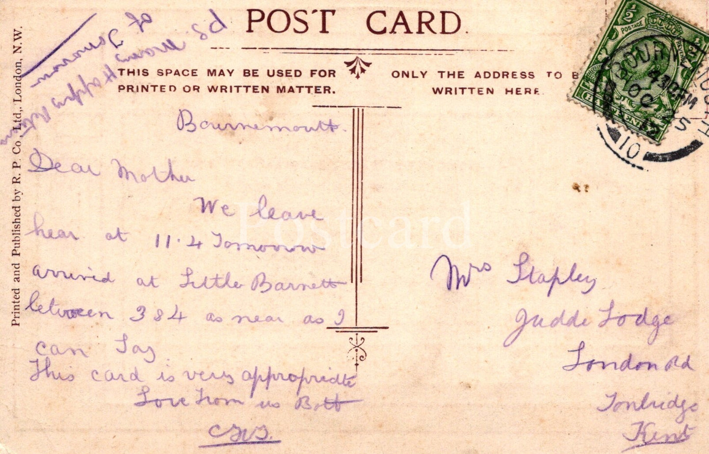 Literature Postcard - Why In The World Do You Never Write? SW20504