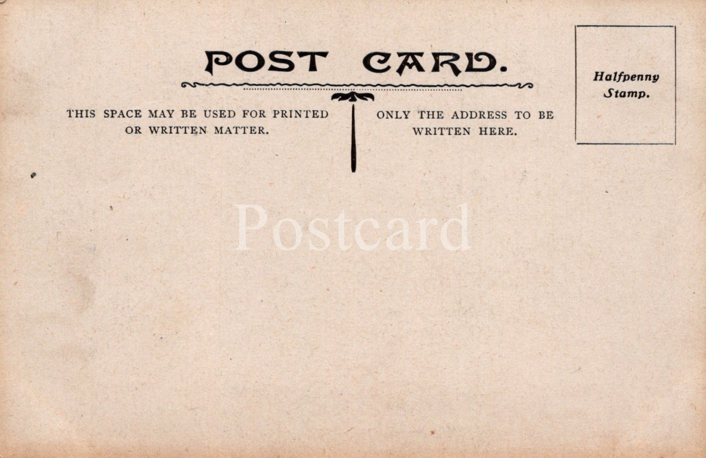 Vintage-style postcard with typographic design  