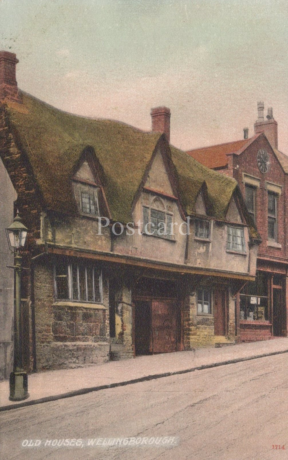Northamptonshire Postcard - Old Houses, Wellingborough  SW20566