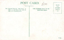 Load image into Gallery viewer, Vintage postcard with text and a green line on a white background
