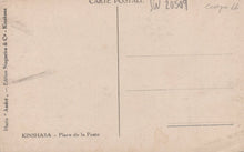 Load image into Gallery viewer, Vintage postcard from Kinshasa with postal markings and text.
