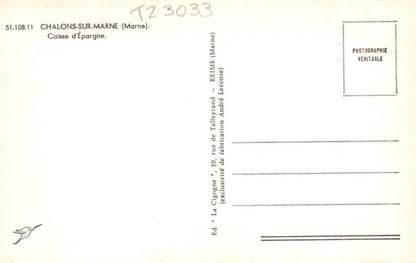 Back of a vintage postcard with text and a small bird illustration on a yellowed background.
