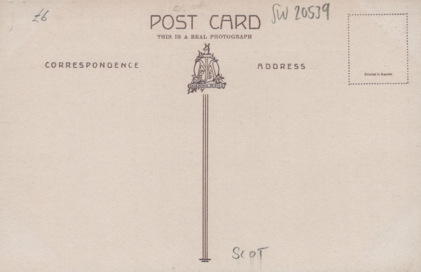 Vintage-style postcard with a design of a flagpole and decorative elements on a beige background.
