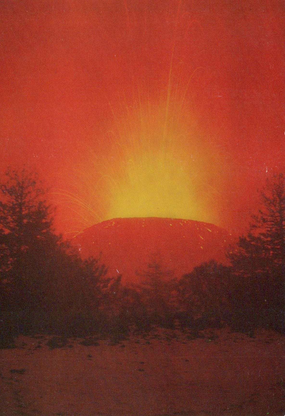 Geology Postcard - Volcanoes, Strombolian Type Activity at Etna SW19814