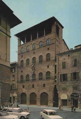 Historic building with architectural details in an urban setting