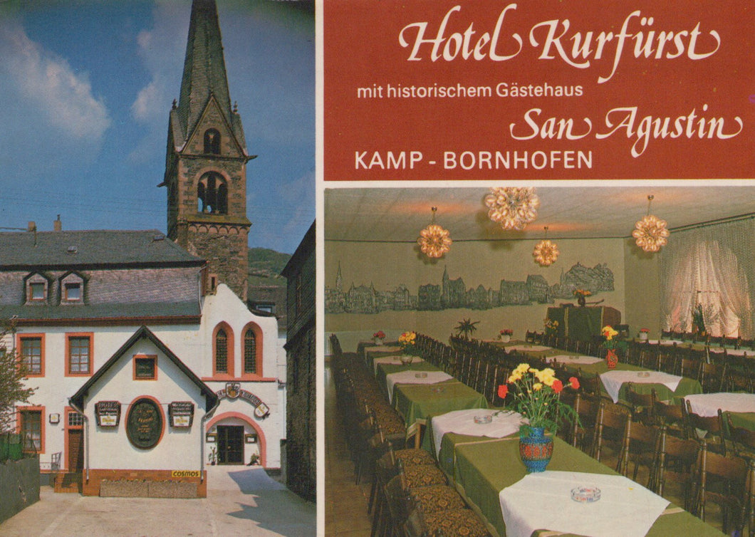 Collage of Hotel Rurfurst exterior and interior with text overlay