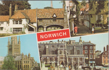 Load image into Gallery viewer, Norfolk Postcard - Views of Norwich  SW17634
