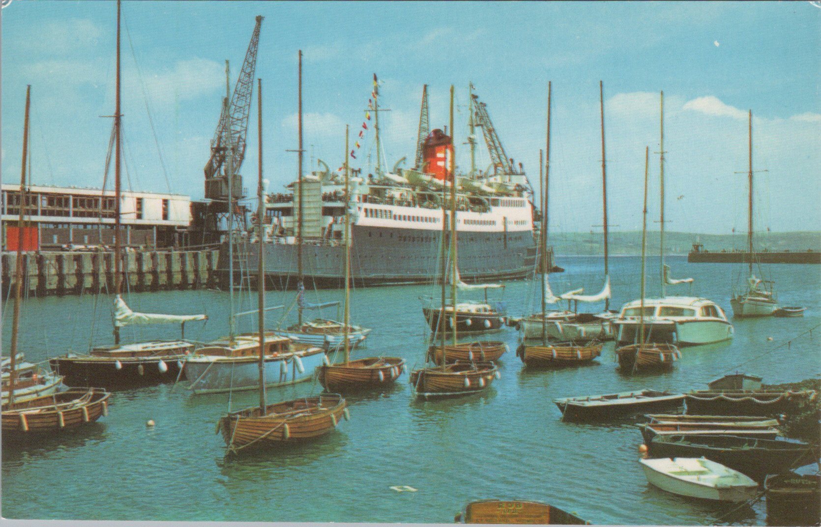 Dorset Postcard - Ferry in Weymouth Harbour SW17641