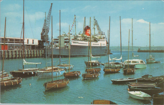 Dorset Postcard - Ferry in Weymouth Harbour SW17641