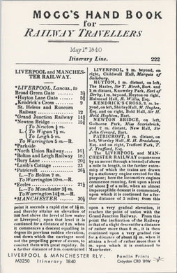 Rail Transport Postcard-Mogg's Hand Book For Railway Travellers SW17644