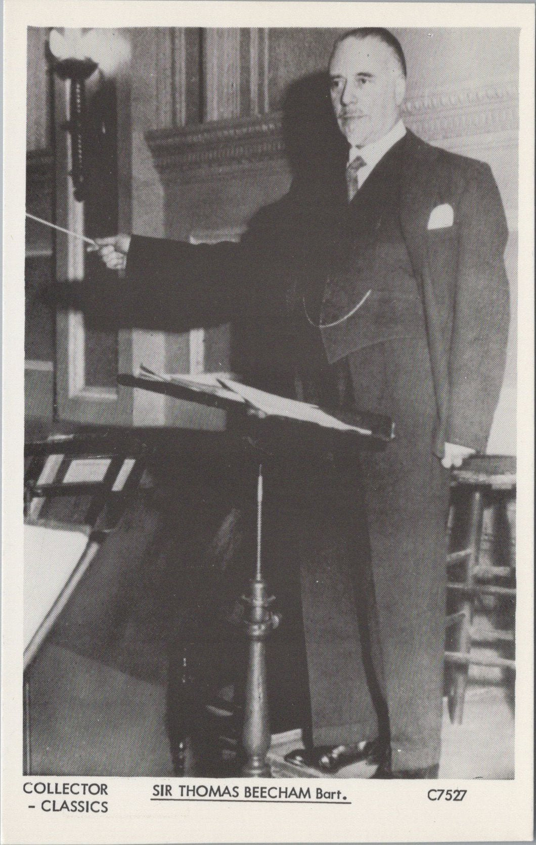 Music Postcard - Sir Thomas Beecham Bart, English Conductor SW17690