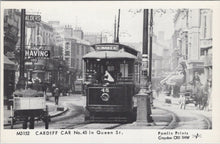 Load image into Gallery viewer, Wales Postcard - Cardiff Tram Car No 45 in Queen Street  SW17692
