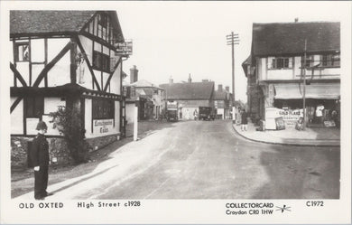 Surrey Postcard - Old Oxted High Street c1928 - SW17693