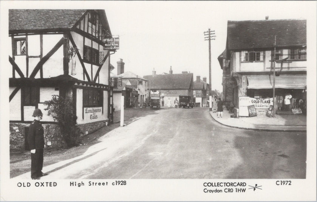 Surrey Postcard - Old Oxted High Street c1928 - SW17693