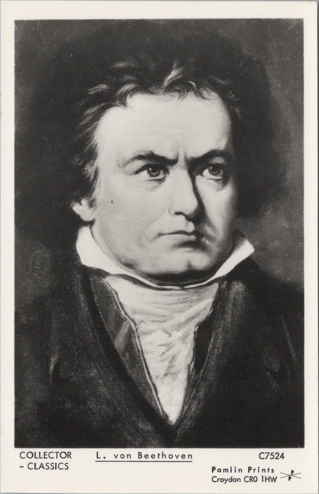 Music Postcard - Ludwig van Beethoven, German Composer SW17694