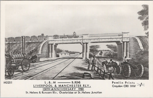 Railways Postcard - Liverpool and Manchester Railway  SW17697