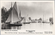 Load image into Gallery viewer, Norfolk Postcard - Wroxham Bridge c1885/90, Norfolk Broads SW17699
