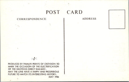 Railways Postcard - Electrification of The Hastings Direct Railway  SW17979