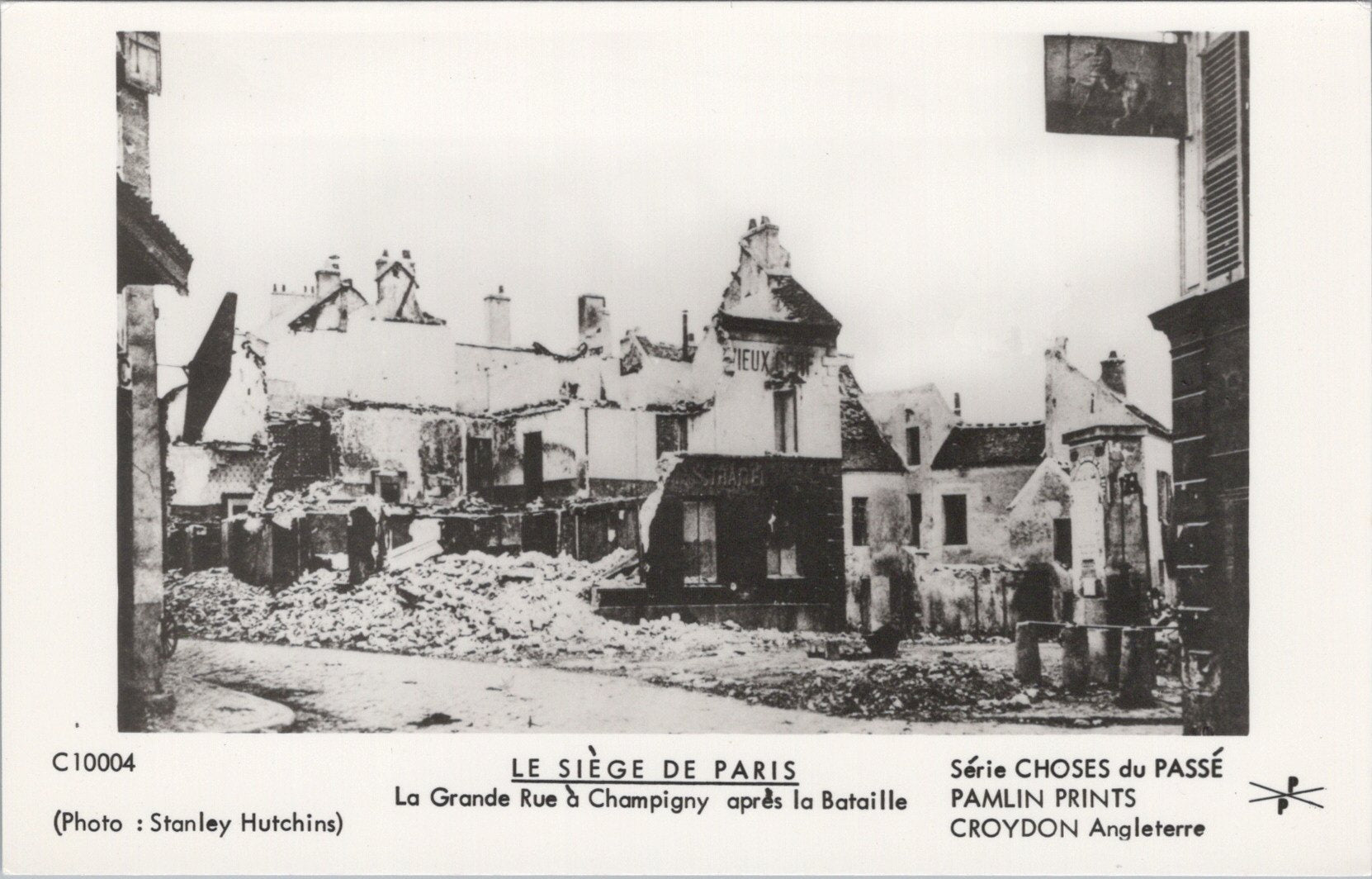 France Postcard - The Siege of Paris, Buildings in Ruins  SW17980