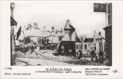 France Postcard - The Siege of Paris, Buildings in Ruins  SW17980