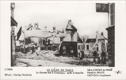 France Postcard - The Siege of Paris, Buildings in Ruins  SW17980