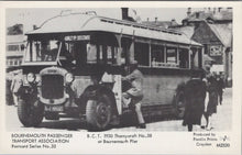 Load image into Gallery viewer, Dorset Postcard - Bournemouth 1930 Thornycroft Bus  SW17983
