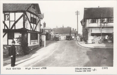Surrey Postcard - Old Oxted High Street c1928 - SW17985