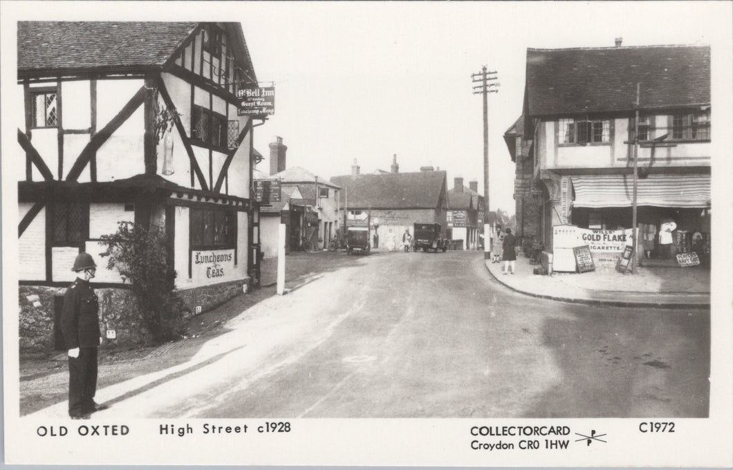 Surrey Postcard - Old Oxted High Street c1928 - SW17985