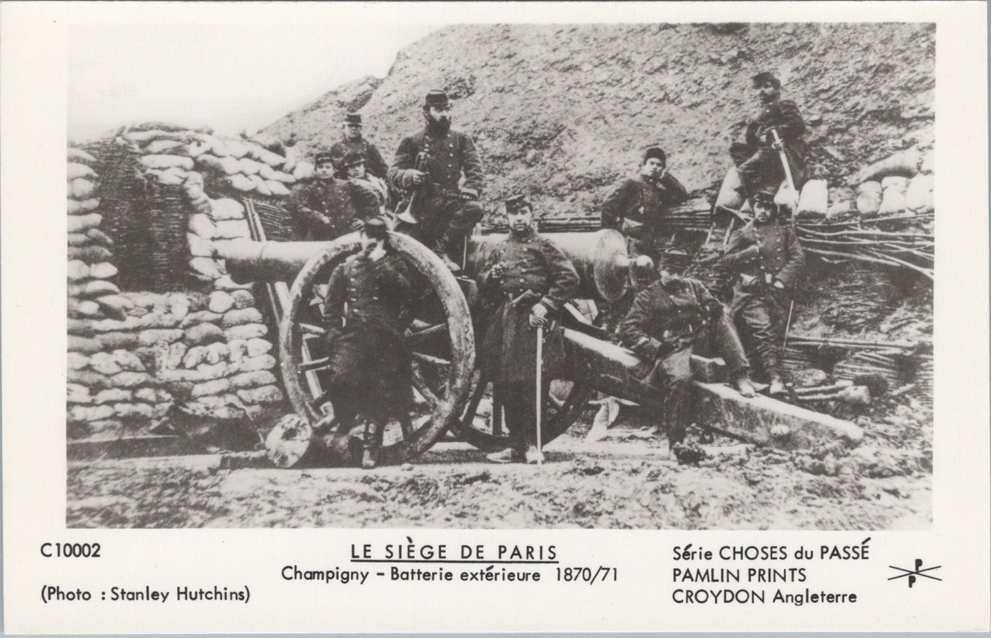 French Military Postcard - The Siege of Paris, Artillery Position   SW17986