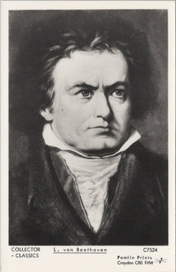 Music Postcard - Composer Ludwig van Beethoven  SW17988
