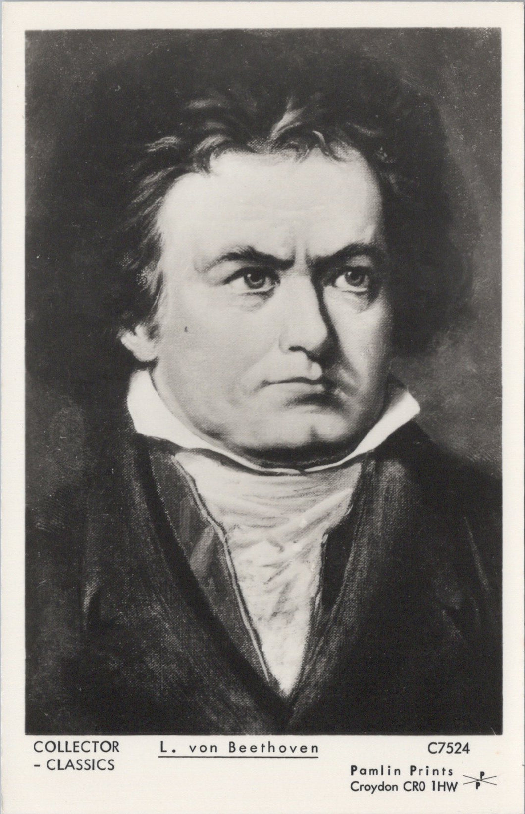 Music Postcard - Composer Ludwig van Beethoven  SW17988